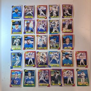 1990 Topps Baseball New York Mets Trading Cards (27 Cards) Vintage Collectible